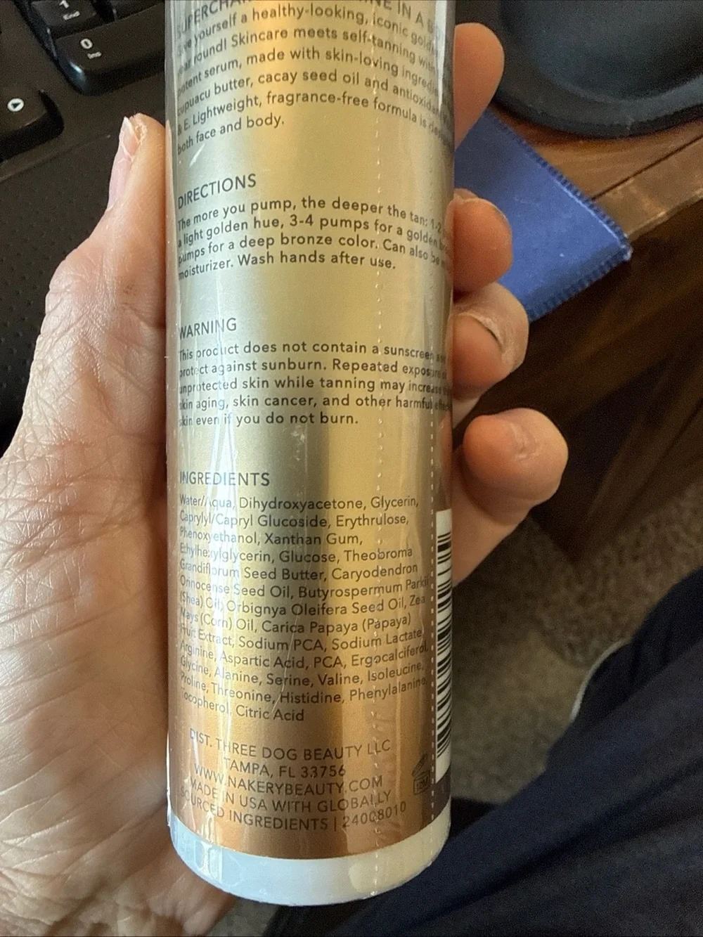 Multi-Vitamin Tanning Treatment Serum - Nakery Beauty